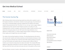 Tablet Screenshot of get-into-medicalschool.com